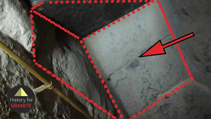 Stillbild ur “Did the Prism Stone of the Great Pyramid exist?”.