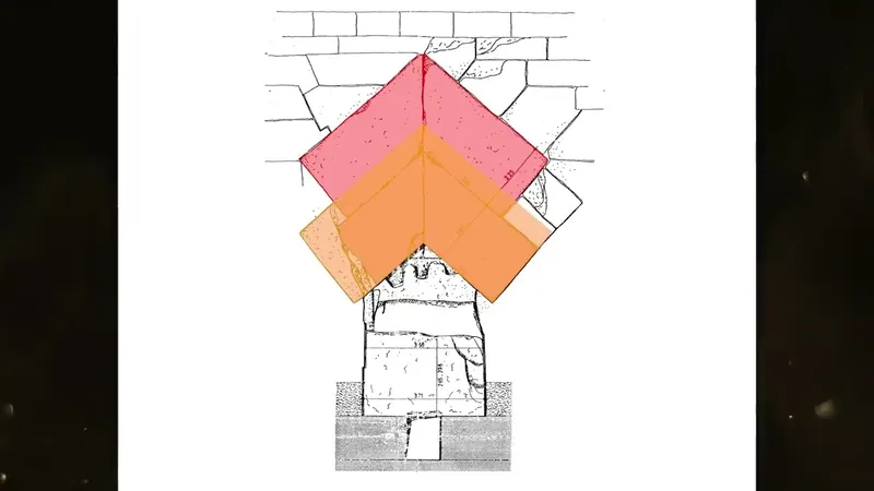 Stillbild ur “The Entrance Vault to the Great Pyramid and ScanPyramids corridor explained” (ca 50 % in i videon).